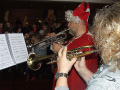 Besuch vom Nikolaus mit dem Posaunenchor