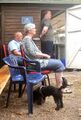 Auch Helfer machen Mal Pause: Micha, Dirk Klingelhöfer, Sabine Bornemann