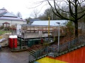 Am 14.12.2011 sieht man das Gerüst und die Schalung für den Ringanker aus Stahlbeton (Stb Rähm).