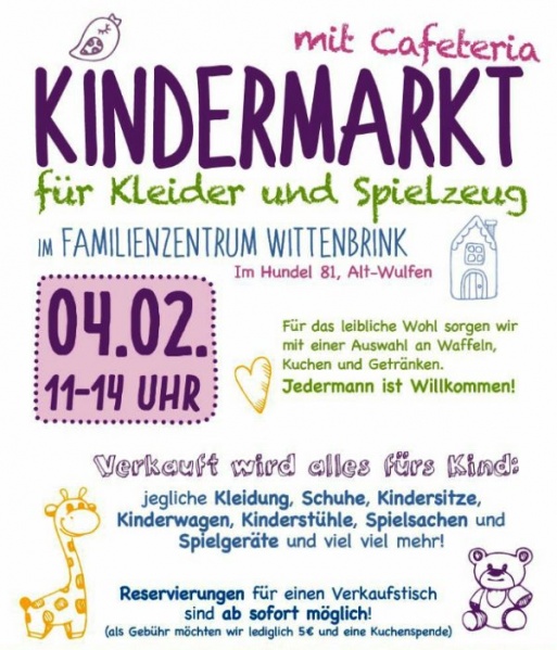 Datei:Plakat Kindermarkt Kiga Wittenbrink.jpg
